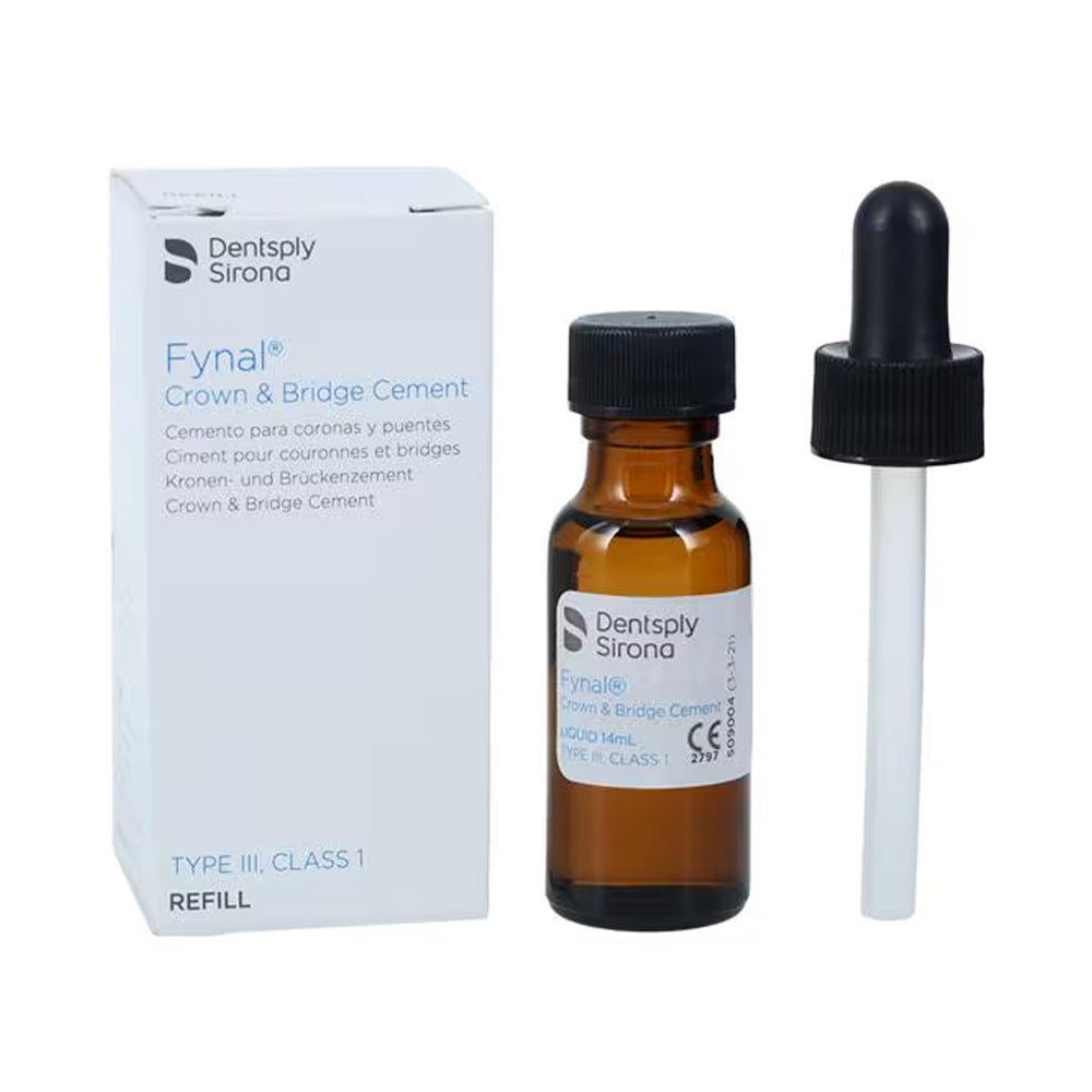Dentsply Fynal Liquid Only | Permanent ZOE Self-Cure Cement #609003 - 15 mL/Bottle Dentsply Fynal Liquid Only | Permanent ZOE Self-Cure Cement #609003 - 15 mL/Bottle